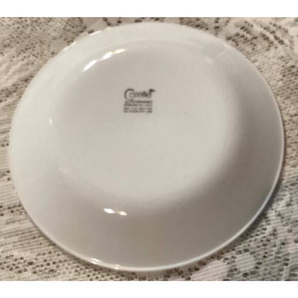 Corelle White & Ginger Brown Summer Impressions Set of 4 Bread Plates 6.75” - Picture 8 of 8